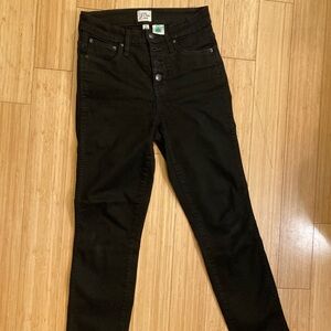J Crew Black vintage straight jeans